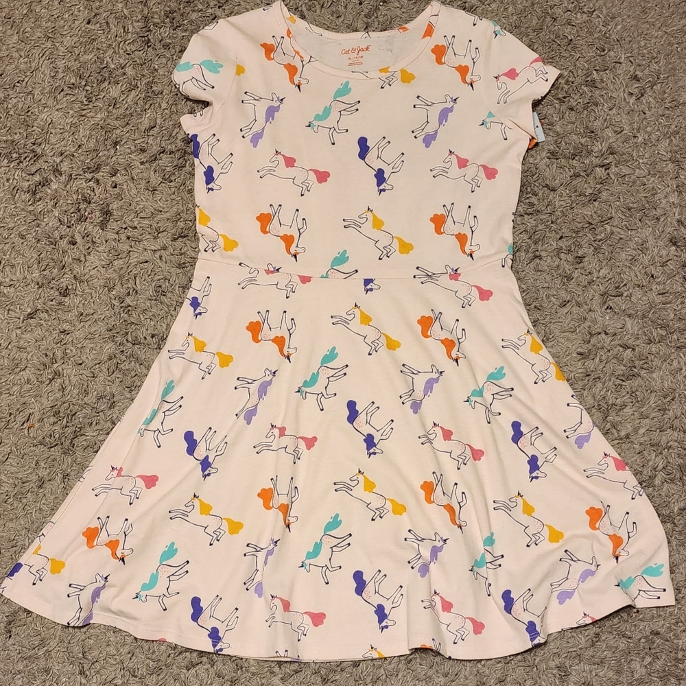Cat and Jack girls dress with unicorns